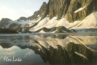 postcard Floe Lake Kootenay National Park