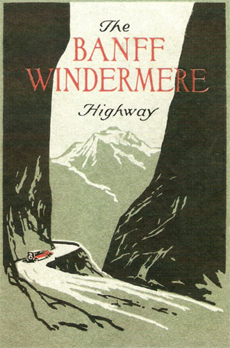 vintage postcard Banff Windermere Highway